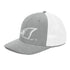 White Redfish Tail Embroidered Trucker Cap for Outdoor Style - Adjustable Comfort and Classic Fit